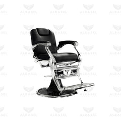 Black Barber Gents Salon Hair Cutting Chair - gents chair - hair cutting chair - barber chair - al basel cosmetics