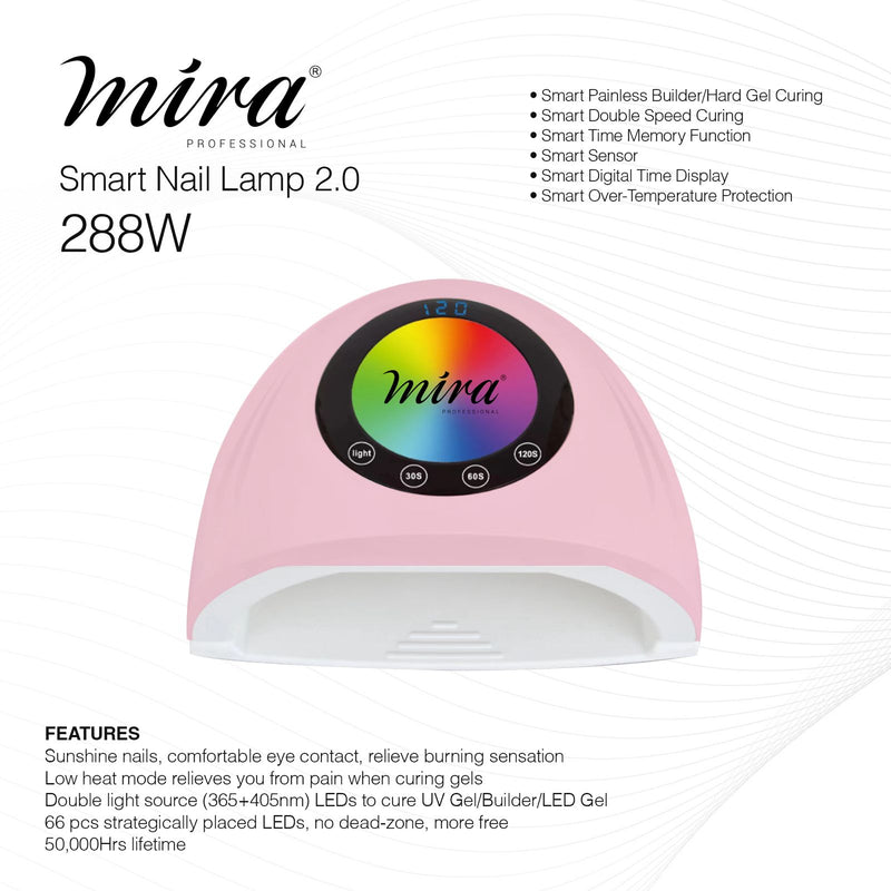 ZY-D03 Mira Professional Nail Gel Polish UV LED Nail Dryer Lamp - nail dryer - al basel cosmetics