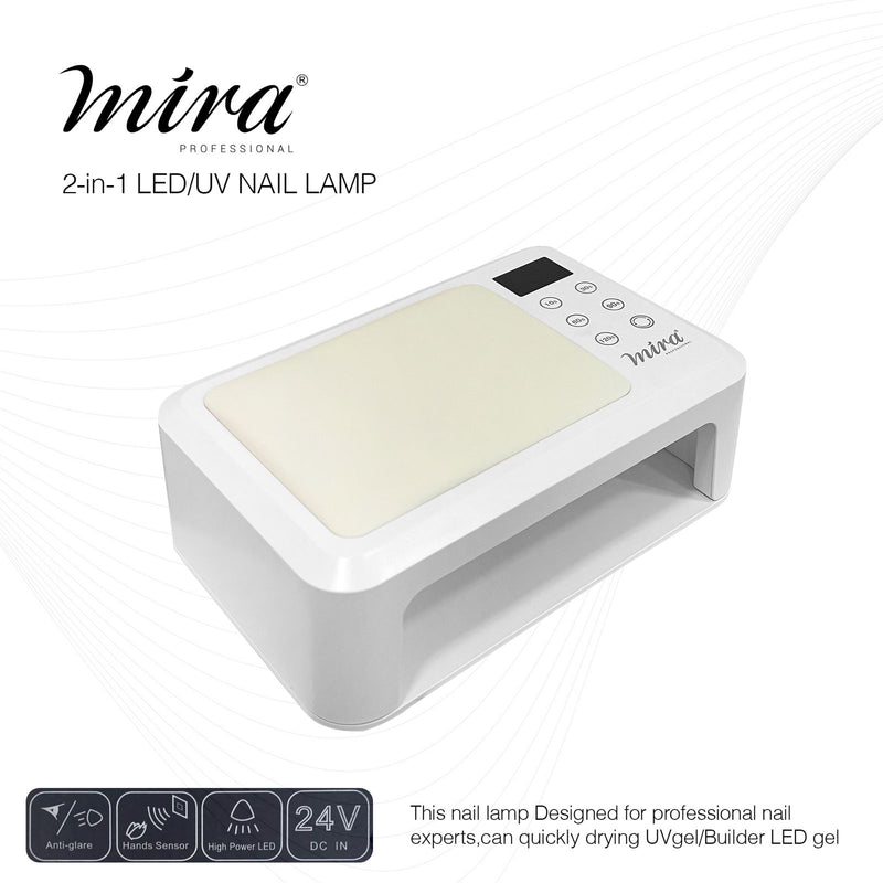 Professional Nail Gel Polish UV LED Nail Dryer Lamp 2 Hands SUN25 LCH Mira - nail dryer- al basel cosmetics