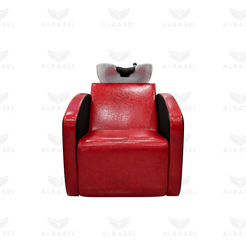 Red Black Salon Spa Professional Hair Washing Shampoo Chair - al basel