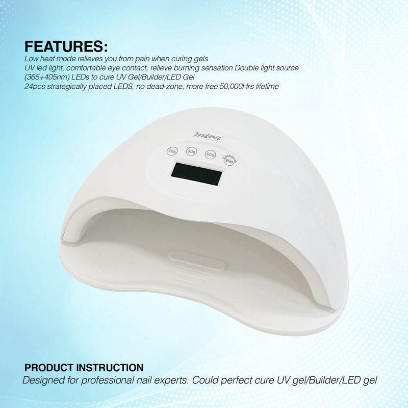 Professional Nail Gel Polish UV LED Nail Dryer Lamp SUN55 Mira - nail dryer - al basel cosmetics