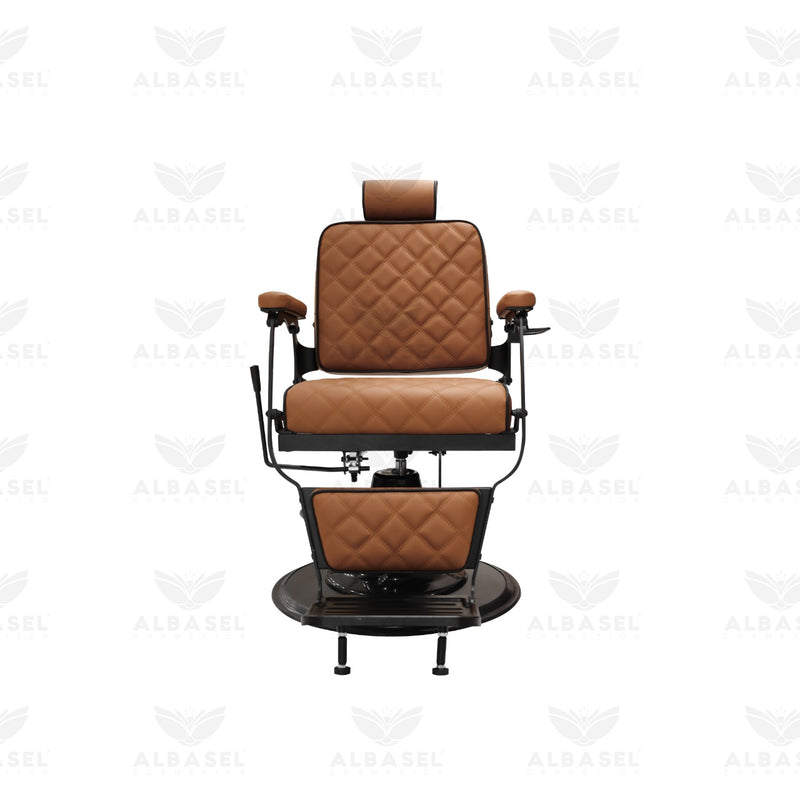 Barber Salon Professional Gents Chair Brown Black Hair Cutting & Hair Styling - al basel cosmetics