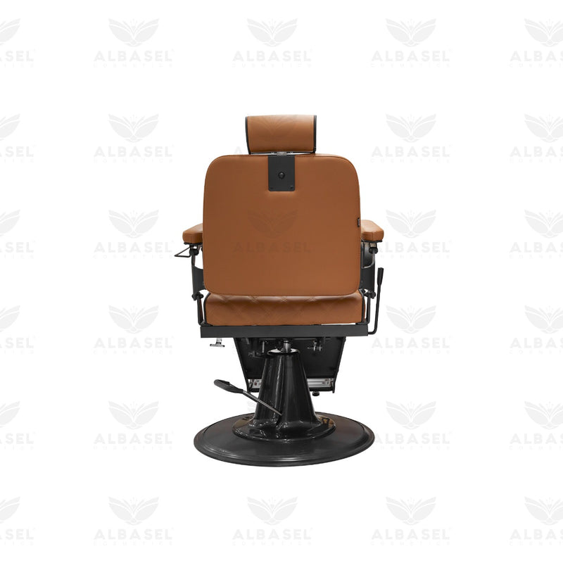 Barber Salon Professional Gents Chair Brown Black Hair Cutting & Hair Styling - al basel cosmetics