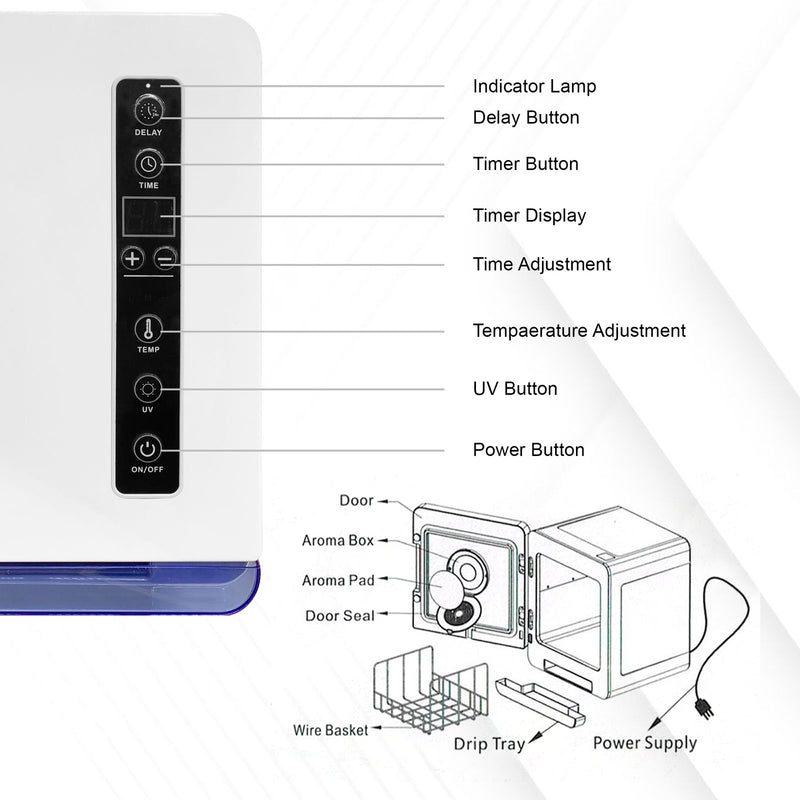 Professional Digital 8L UV Towel Warmer Multipurpose Use Viva-towel warmer- al basel cosmetics