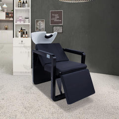 Salon Spa Black Electric Hair Washing Shampoo Chair with Massage - shampoo chair - hair washing chair -al basel cosmetics