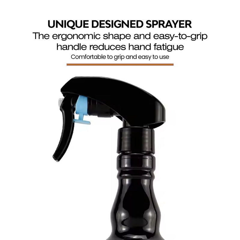 Barber Salon Water Spray Bottle Black - salon tools- spray bottle - al basel cosmetics