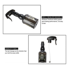 Barber Salon Water Spray Bottle Black - salon tools- spray bottle - al basel cosmetics