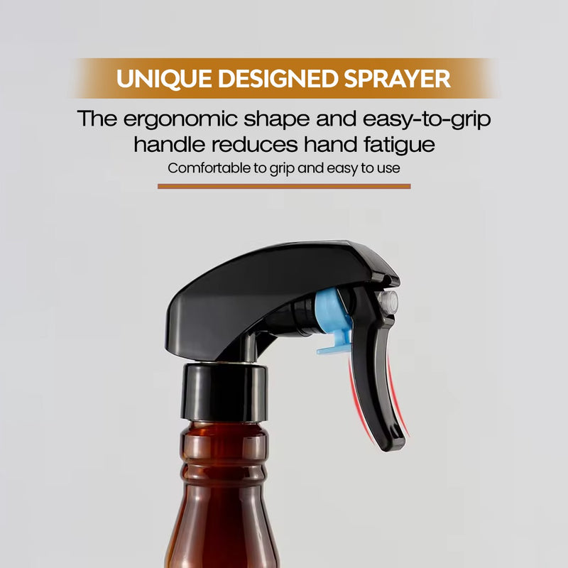 Barber Salon Water Spray Bottle Brown  - salon tools - al basel cosmetics