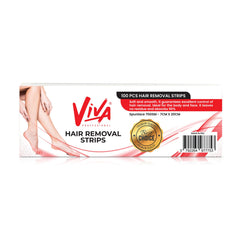 Professional Paper Non-Woven Wax Strips for Hair Removal 100 Pieces Viva - al basel cosmetics