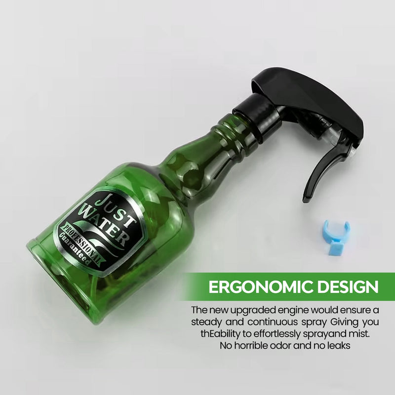 Barber Salon Water Spray Bottle Green - water spray bottle - al basel cosmetics