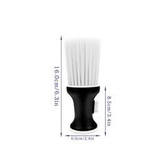 Black Barber Salon Powder Dispensing Neck Duster Brush - al basel cosmetics