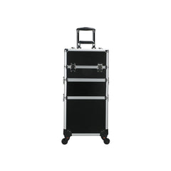 Black Makeup Beauty Train Case Trolley 3 in 1 Adjustable - al basel cosmetics