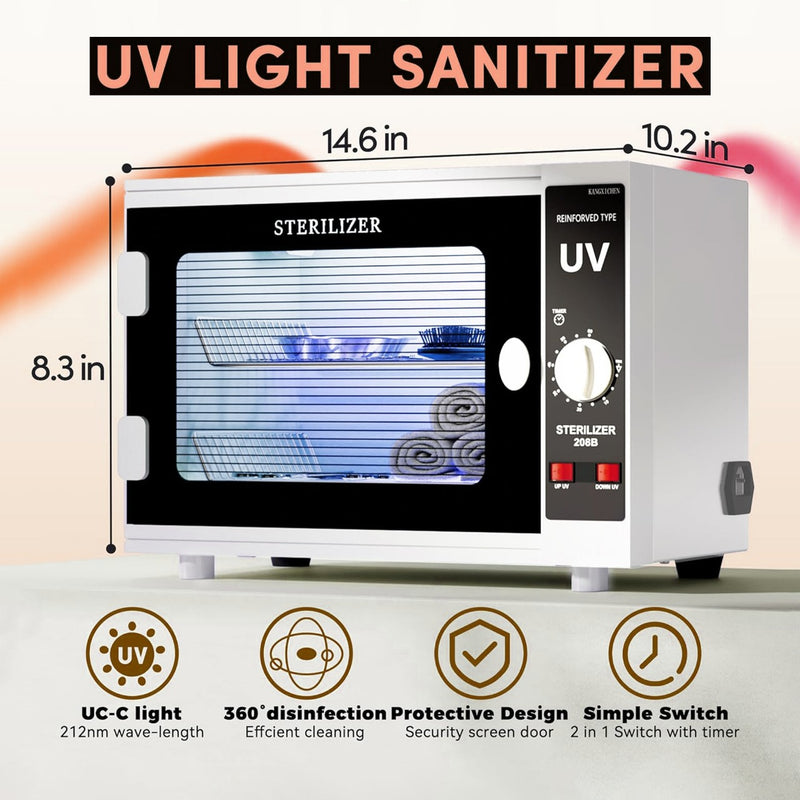 Professional UV Sterilizer Heating Cabinet 208B Viva- uv sterilizer- al basel cosmetics