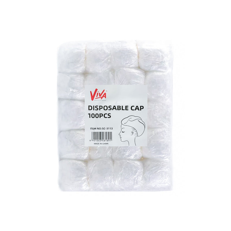 Professional Disposable Waterproof Shower Caps 100 Pcs Handmade Viva - al basel cosmetics