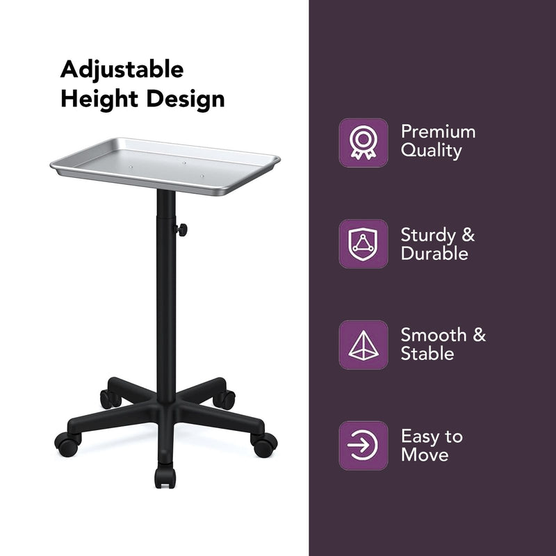 Salon Spa Professional Budget Trolley with Aluminum Tray Viva - al basel cosmetics