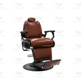 Barber Salon Gents Chair Shine Brown Heavy Duty Professional