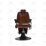 Barber Salon Gents Chair Shine Brown Heavy Duty Professional