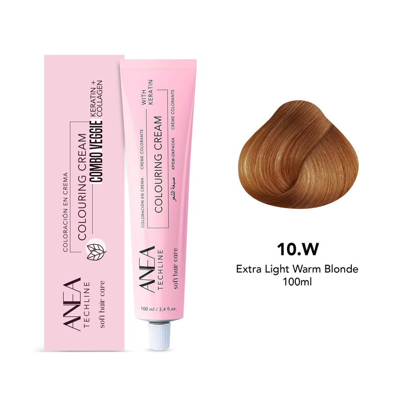 Anea Professional Colouring Cream 100ml – 10.W Extra Light Warm Blonde