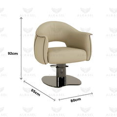 Beige Color Salon Spa Hair Styling Ladies Chair - salon chair - ladies chair - styling chair - al basel cosmetics