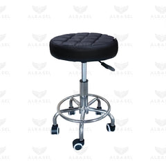 Black Professional Beauty Salon Spa Stool - salon stool - spa round stool - al basel cosmetics