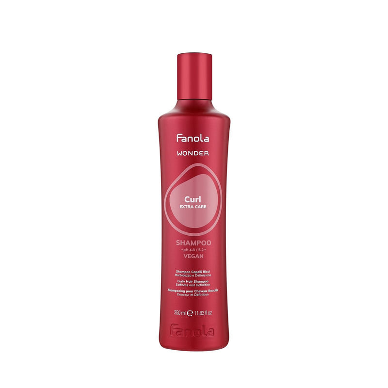 Fanola Wonder Curl Extra Care Shampoo 350ml – vegan shampoo for curly and wavy hair - Al Basel Cosmetics