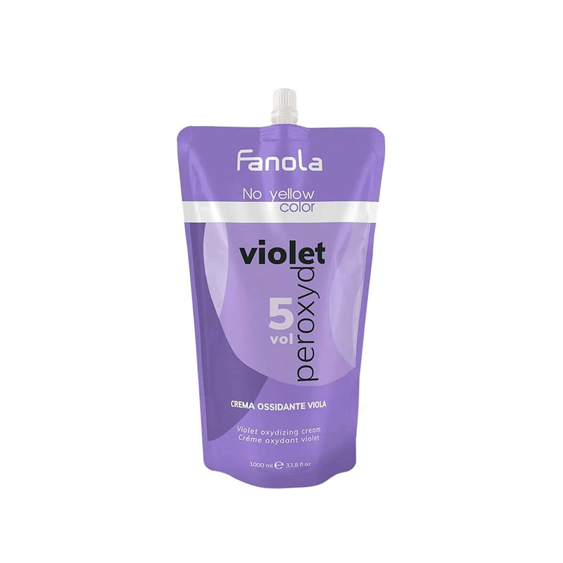 Fanola Violet Peroxide 5 Vol - Fanola Developer UAE - Fanola hair color peroxide - anti-yellow hair developer - professional hair color Fanola - 5 vol developer Fanola - Fanola cream peroxide - Al Basel Cosmetics