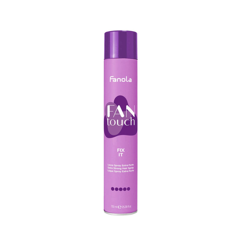 Fanola Fan Touch Fix It 750ml Extra Strong Hair Spray - fanola uae - al basel cosmetics