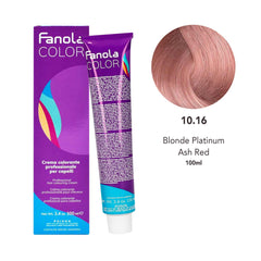 Fanola Hair Coloring Cream 10.16 Blonde Platinum Ash Red 100ml- fanola hair color- hair styling- hair color- Al basel cosmetics