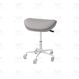 Grey Manicure Stool with Swivel & Adjustable Height – Salon & Spa Stool Chair