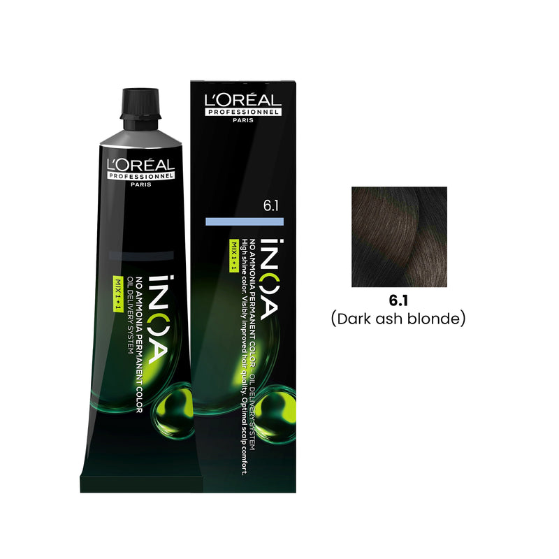 iNOA Hair Color 60g 6.1 Dark ash blonde Loreal Professional