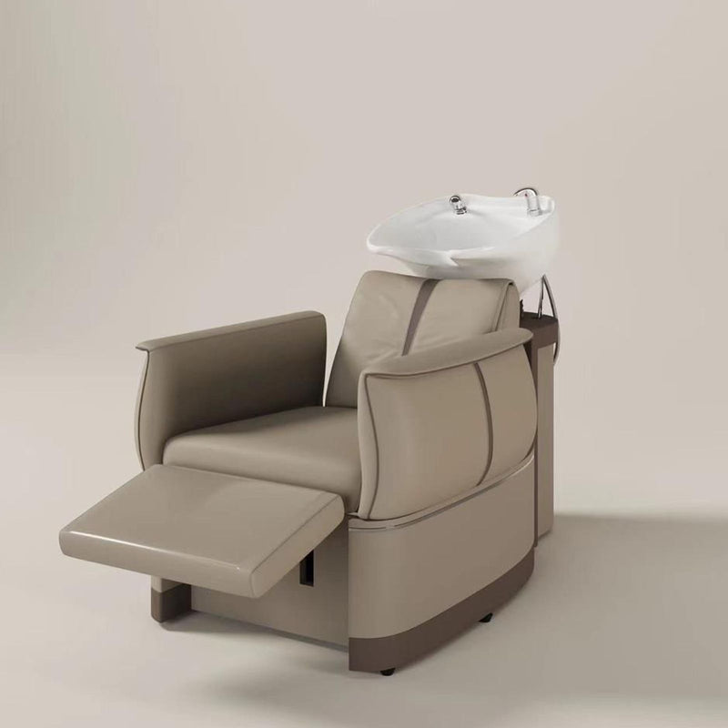 Hair Washing Shampoo Chair Beige Color for Salon Spa-al basel- salon furniture- hair washing - shampoo chair 