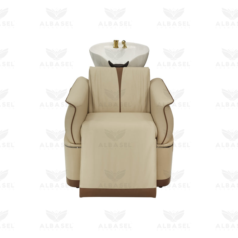 Hair Washing Shampoo Chair Beige Color for Salon Spa-al basel- salon furniture- hair washing - shampoo chair 