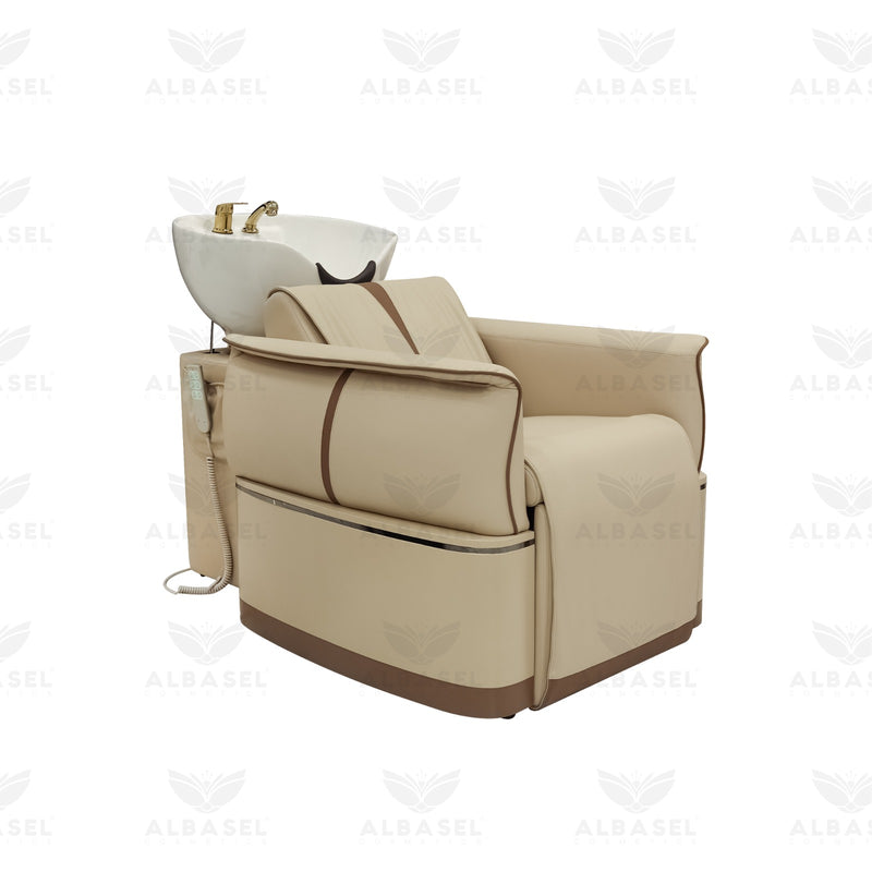 Hair Washing Shampoo Chair Beige Color for Salon Spa-al basel- salon furniture- hair washing - shampoo chair 