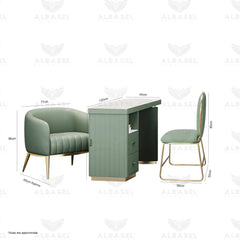 Manicure Table For Nail Art Green