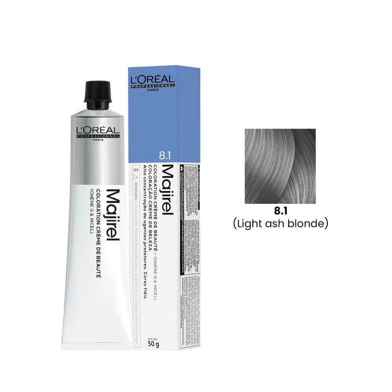 Hair Color Majirel 50ml 8.1 Light Ash Blonde Loreal Professional-L’Oreal hair color-loreal uae- loreal professional- Al basel Cosmetics