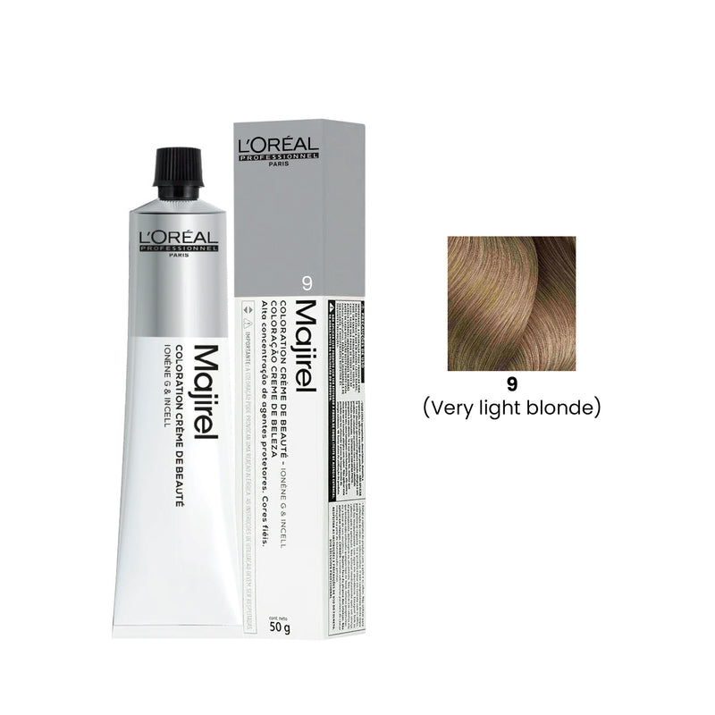 Hair Color Majirel 50ml 9 Very Light Blonde Loreal Professional-L’Oreal hair color-loreal uae- loreal professional- Al basel Cosmetics