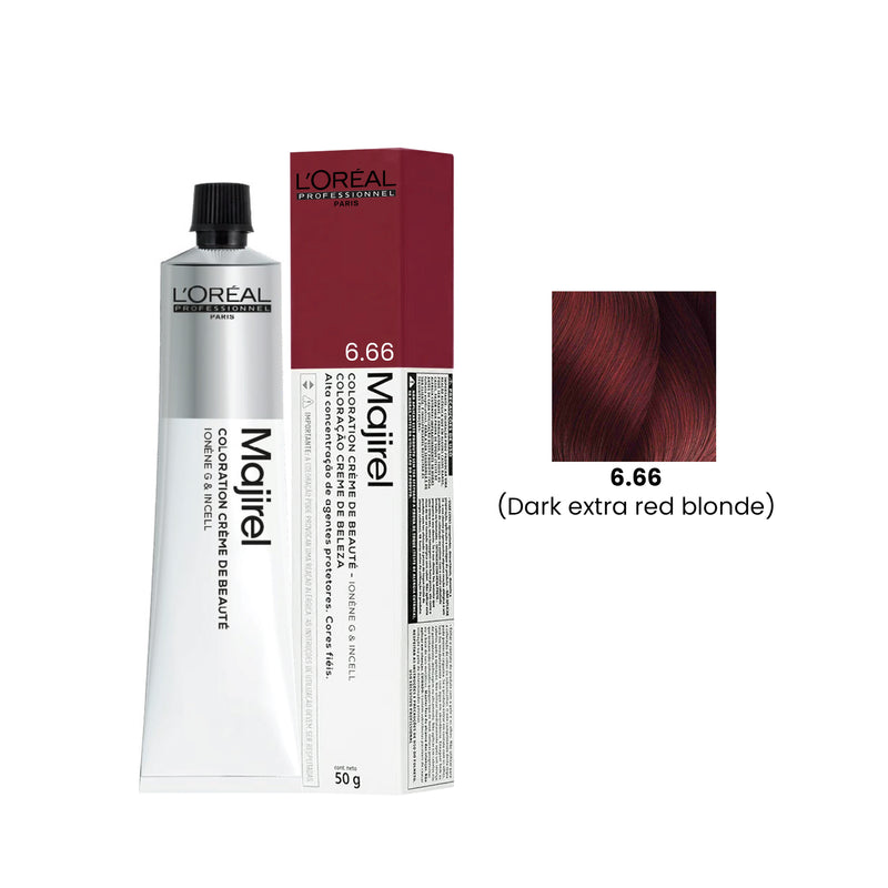 Hair Color Majirel 50ml 6.66 Dark Extra Red Blonde Loreal Professional-L’Oreal hair color-loreal uae- loreal professional- Al basel Cosmetics