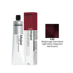 Hair Color Majirel 50ml 5.62 Majirouge Carmilane Light Extra Iridescent Red Brown Loreal Professional-L’Oreal hair color-loreal uae- loreal professional- Al basel Cosmetics