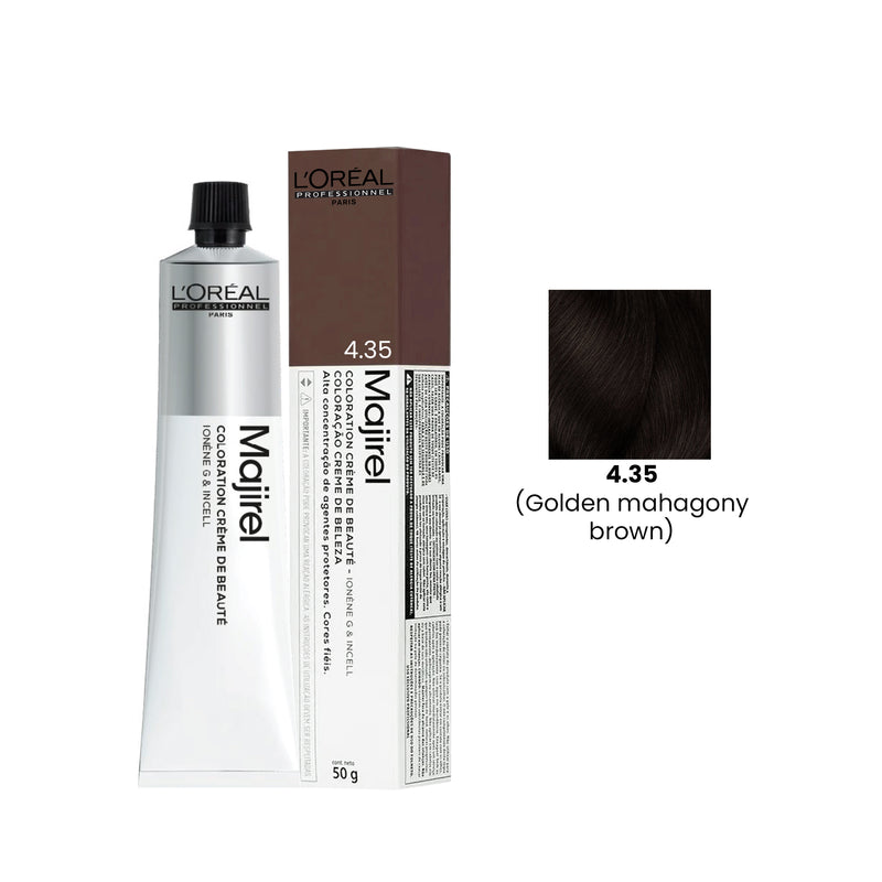 Hair Color Majirel 50ml 4.35 Golden Mahagony Brown Loreal Professional-L’Oreal hair color-loreal uae- loreal professional- Al basel Cosmetics