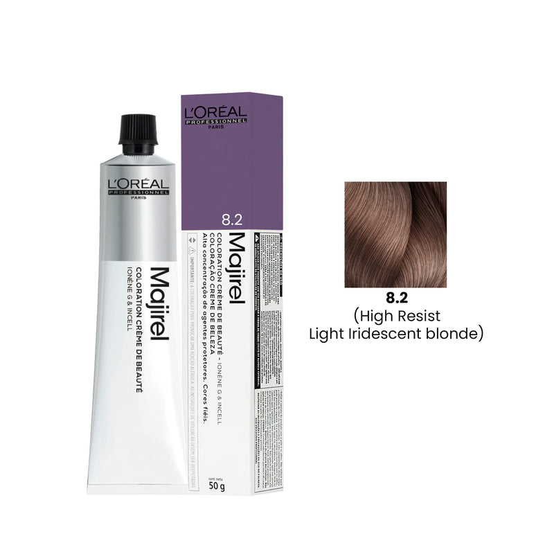 Hair Color Majirel 50ml 8.2 High Resist Light Iridescent Blonde Loreal Professional-L’Oreal hair color-loreal uae- loreal professional- Al basel Cosmetics