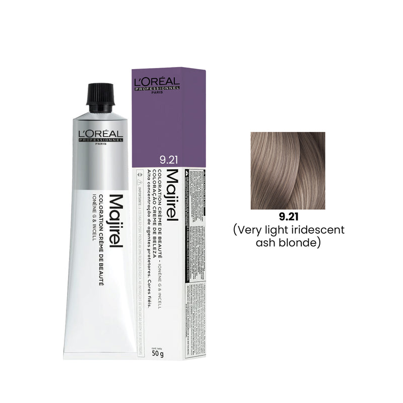 Hair Color Majirel 50ml 9.21 Very Light Iridescent Ash Blonde Loreal Professional-L’Oreal hair color-loreal uae- loreal professional- Al basel Cosmetics