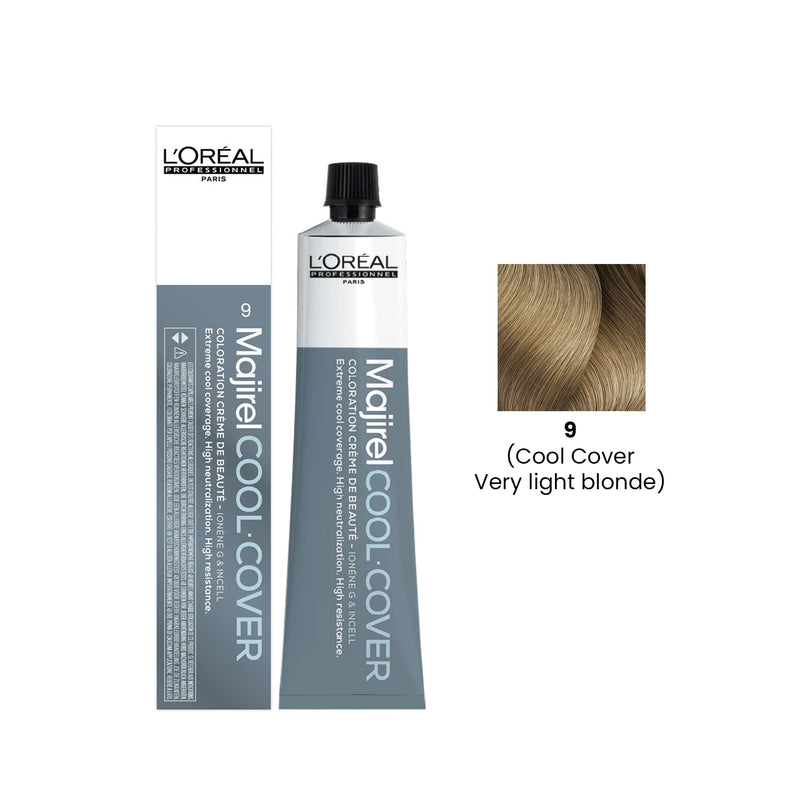 Hair Color Majirel Cool Cover 50ml 9 Very Light Blonde Loreal Professional-L’Oreal hair color-loreal uae- loreal professional- Al basel Cosmetics