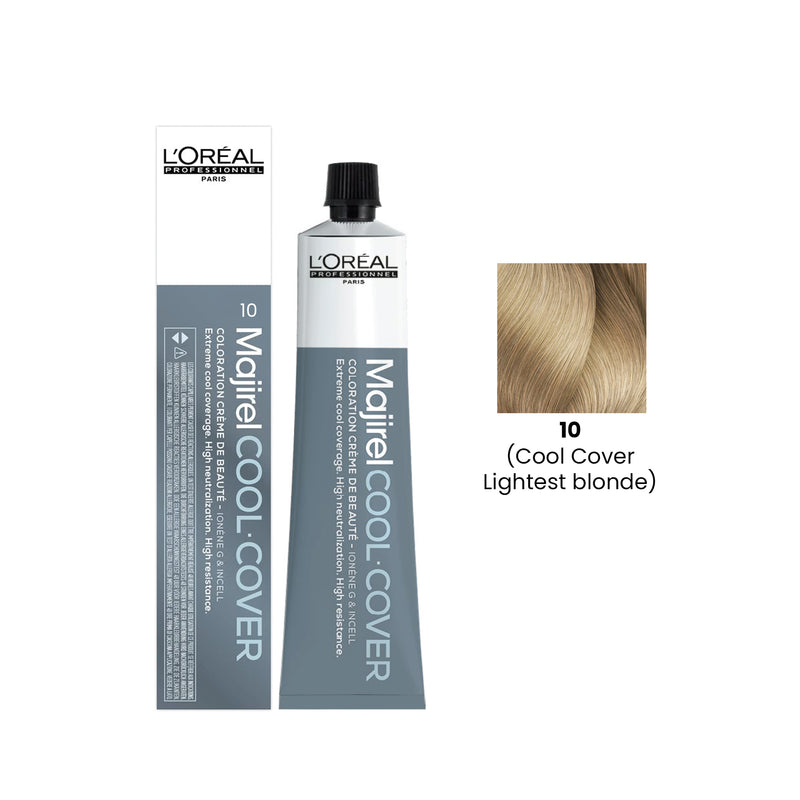 Hair Color Majirel Cool Cover 50ml 10 Lightest Blonde Loreal Professional-L’Oreal hair color-loreal uae- loreal professional- Al basel Cosmetics