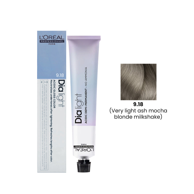 Hair Color Dia Light 50ml 9.18 Very Light Ash Mocha Blonde Milkshake Loreal Professional-L’Oreal hair color-loreal uae- loreal professional- Al basel Cosmetics