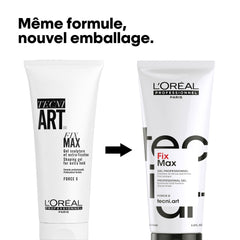 Techni art Force 6 Gel Fix Max 200ml Loreal Professional- al basel cosmetics