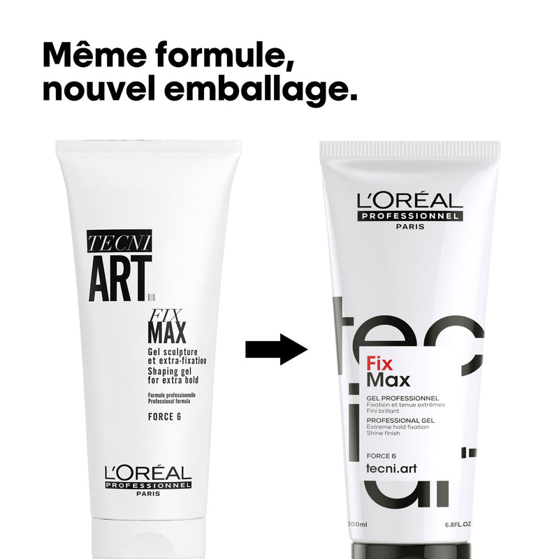 Techni art Force 6 Gel Fix Max 200ml Loreal Professional- al basel cosmetics
