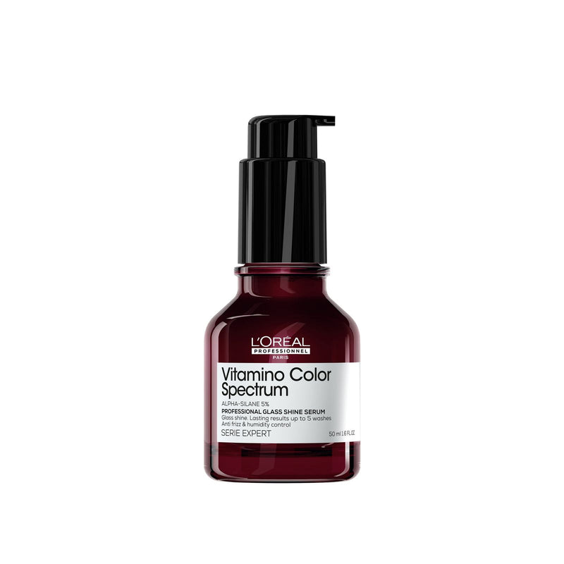 Vitamino Color Spectrum Glass Shine Hair Serum 50ml - Loreal Professionnel - hair serum - loreal hair serum for colored hair - loreal UAE - Al Basel - UAE - hair serum for anti frizz