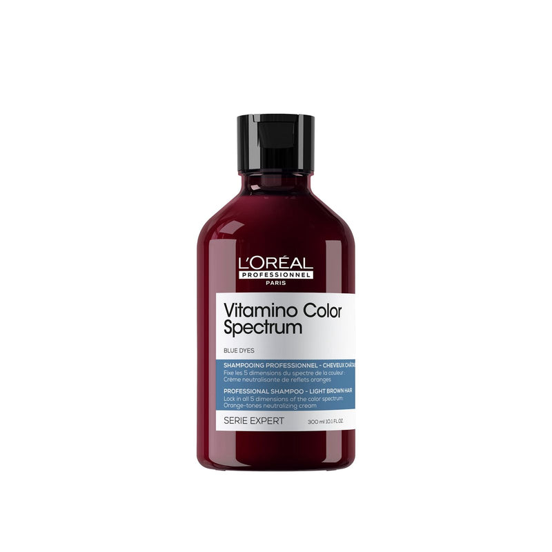 Vitamino Color Spectrum Blue Shampoo 300ml – Loreal Professionnel - Orange Tone Neutralizing Shampoo - - loreal UAE - loreal shampoo - shampoo for color treated hair - loreal vitamino color spectrum blue - shampoo - Al Basel - UAE