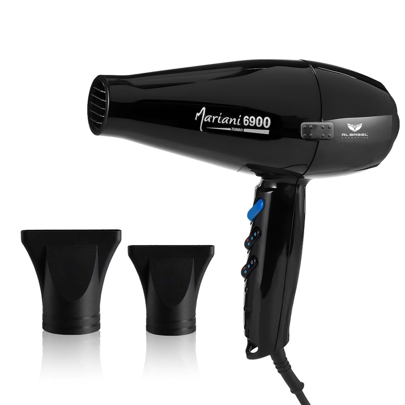 Mariani Hair Dryer 6900 Turbo 2500W (Made in Italy) Black - al basel cosmetics