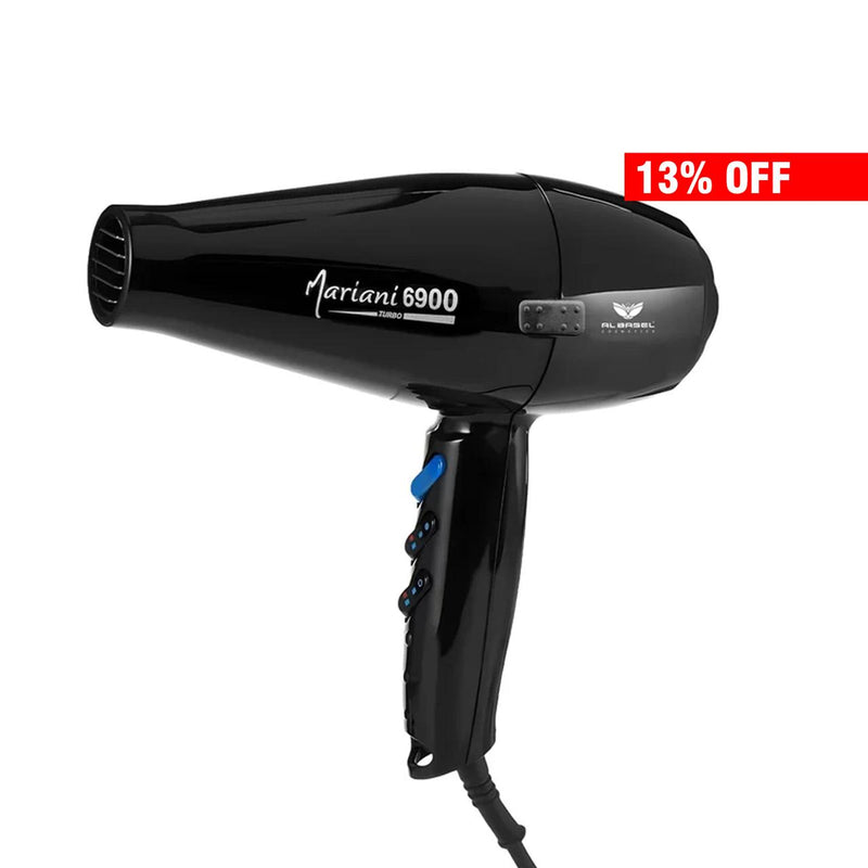 Mariani Hair Dryer 6900 Turbo 2500W (Made in Italy) Black - al basel cosmetics